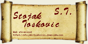 Stojak Tošković vizit kartica